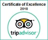 Trip Advisor Certificate of Excellence